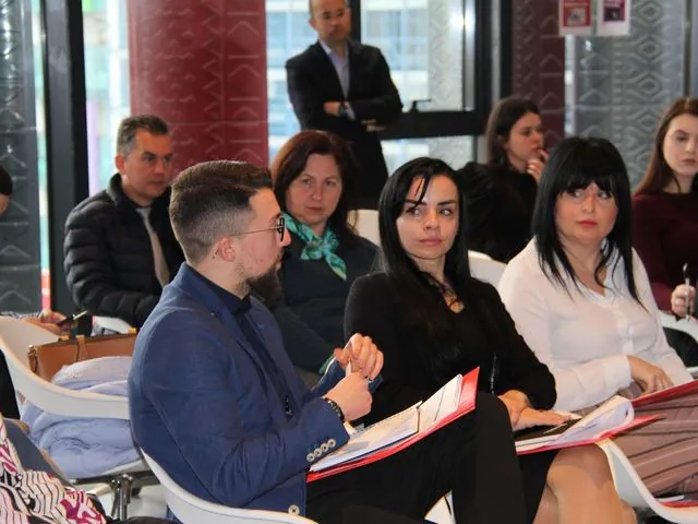 Skerdi Sino leading a workshop session